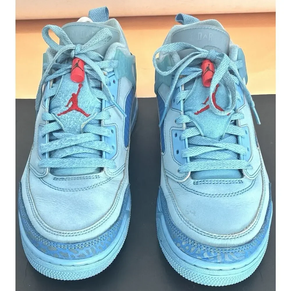 Jordan Spizike Low Blue Leather FQ1759-400 SIZE 8 M 9.5 W Y2K Retro Sneakers